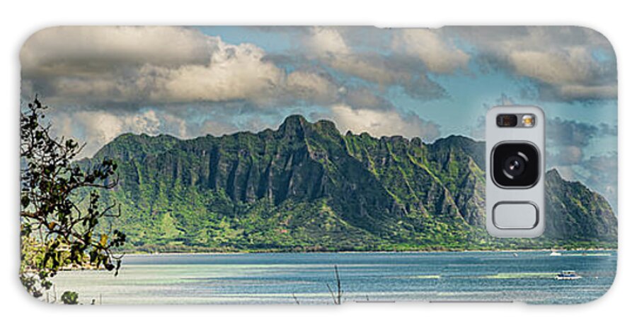 Kualoa Mountain Hawaii Galaxy Case featuring the photograph Kualoa Mountain Hawaii by Leonardo Dale