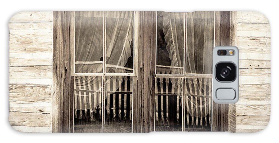 Montana Galaxy Case featuring the photograph Lace Curtains and Picket Fence by Tara Krauss
