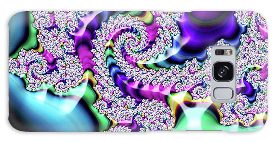 Dainty Galaxy Case featuring the digital art Lacy Spiral Number 4 by Elisabeth Lucas