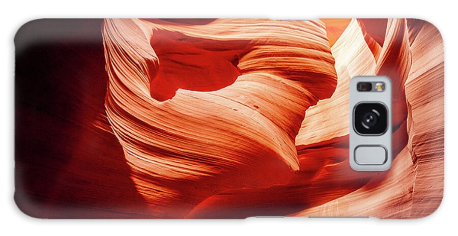 Antelope_canyon Galaxy Case featuring the photograph Lady in the Wind, Antelope Canyon by Bradley Morris