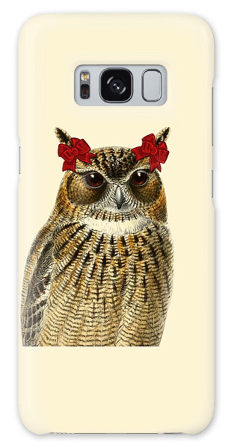 Owl Galaxy Case featuring the digital art Lady owl by Madame Memento