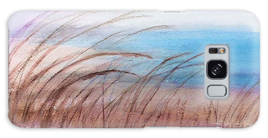 Door County Galaxy S8 Case featuring the painting Lake Grass by Deb Stroh-Larson