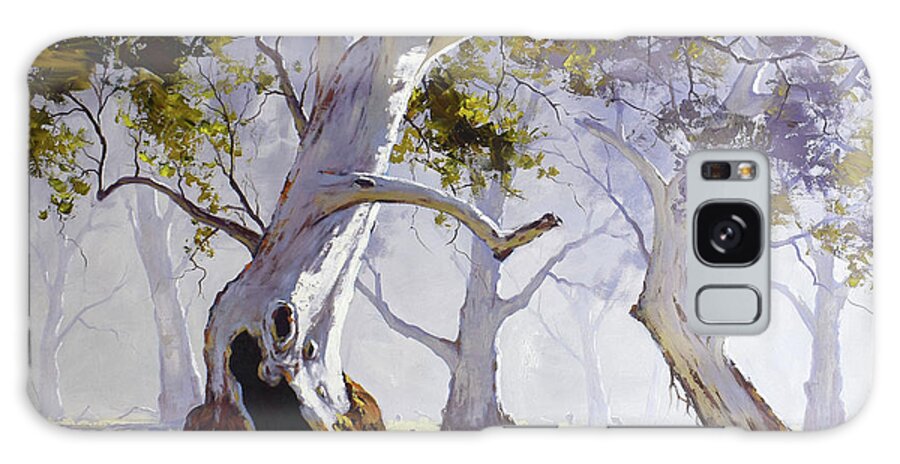 Tree Posters Galaxy Case featuring the painting Landscape Trees by Graham Gercken