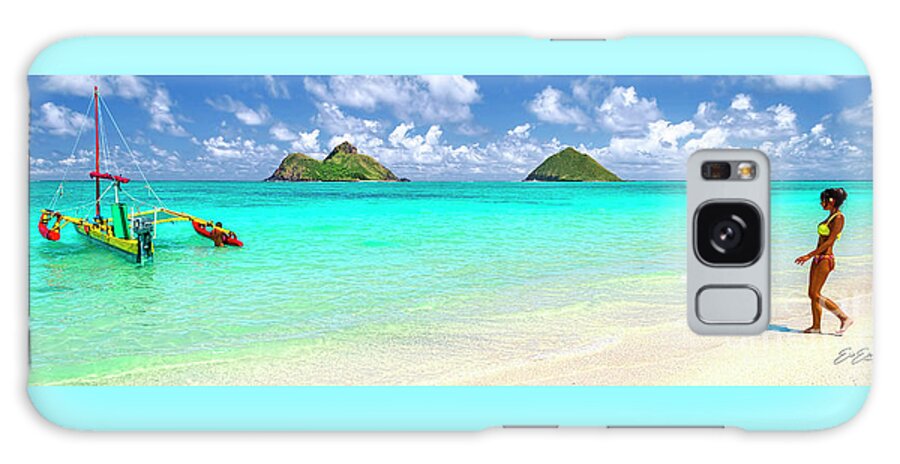 Lanikai Beach Galaxy Case featuring the photograph Lanikai Beach Paradise 3 to 1 Aspect Ratio by Aloha Art
