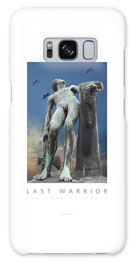 Statue Galaxy Case featuring the photograph Last Warrior The Sole Defender Poster by David Davies