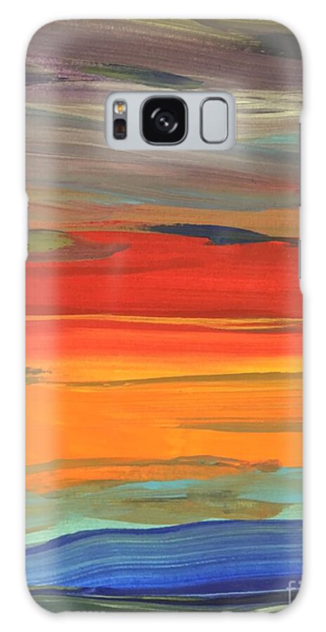 Abstracts Galaxy Case featuring the painting Layers by Debora Sanders