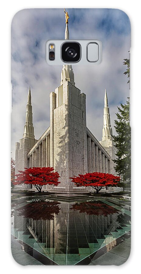 Lds Temple Portland Galaxy Case featuring the photograph LDS Temple Portland by Wes and Dotty Weber