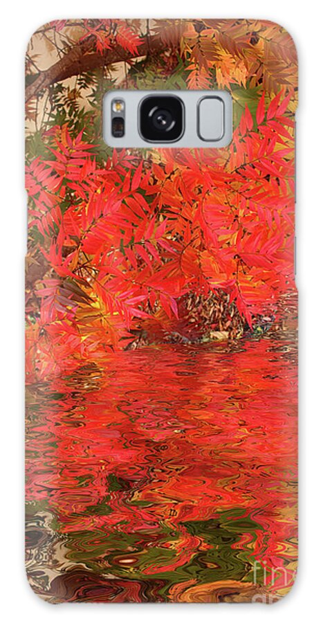 Autumn Galaxy Case featuring the photograph Leaf Reflections by Elaine Teague