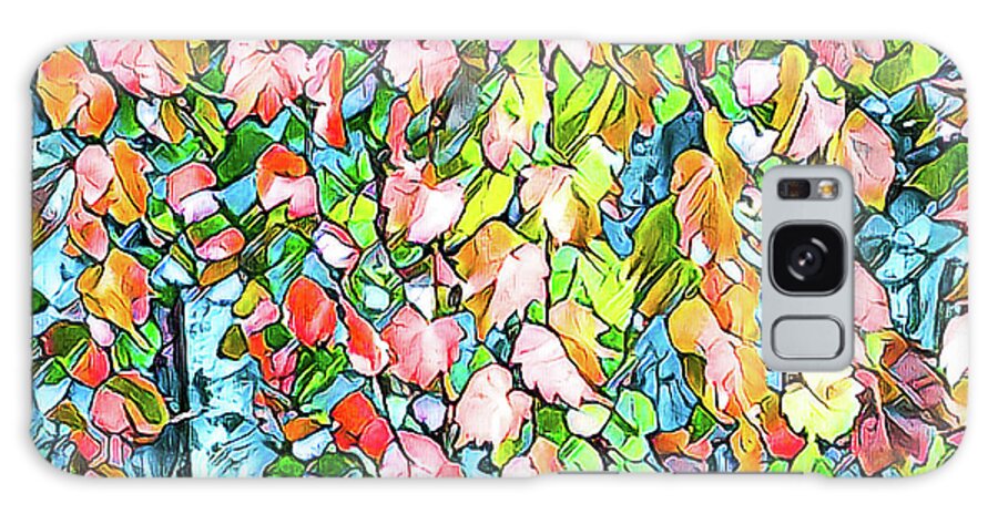 Leaves Galaxy Case featuring the mixed media Leaves of Change 10 by Toni Somes