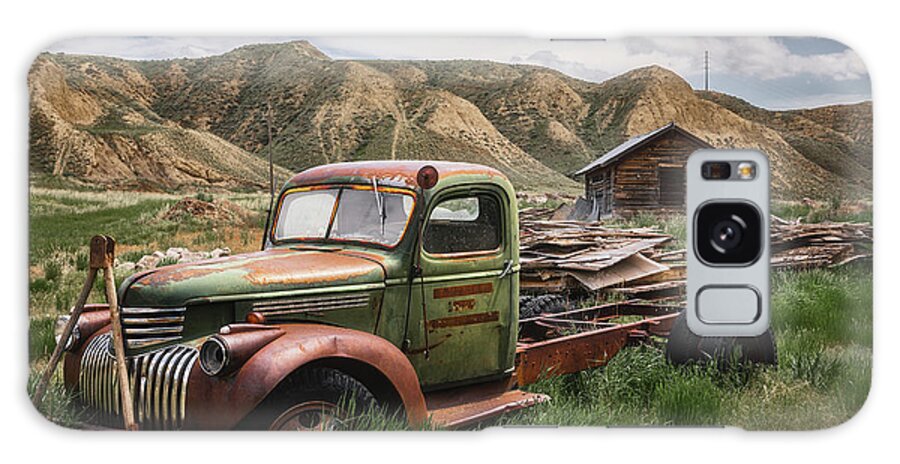 Chevy Truck Galaxy Case featuring the photograph Left the Farm Behind by Darren White