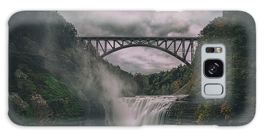 Water Galaxy Case featuring the photograph Letchworth Upper Falls by Erika Fawcett