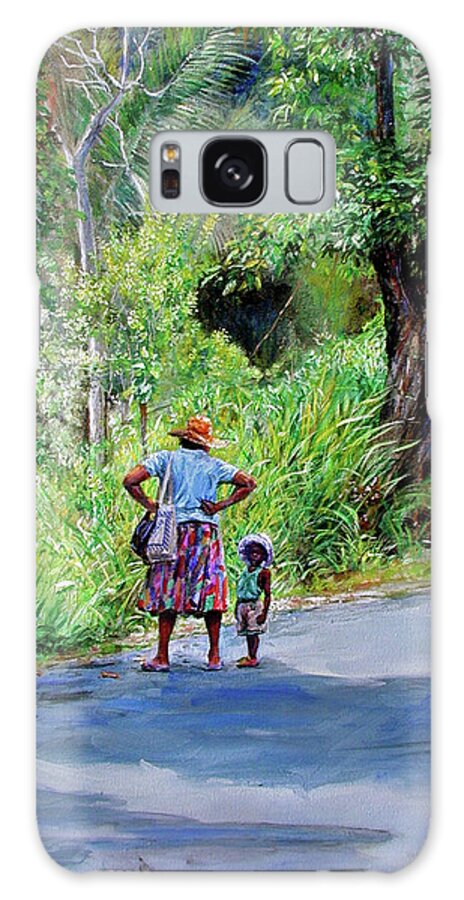 Caribbean Art Galaxy Case featuring the painting Let's Go by Jonathan Gladding