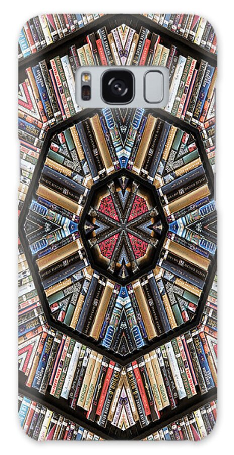Books Galaxy Case featuring the photograph Library Kaleidoscope by Minnie Gallman