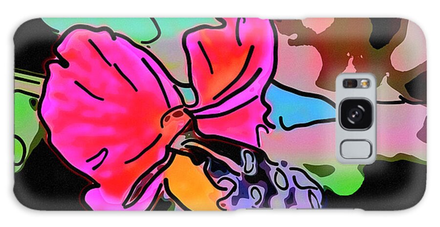 Abstract Galaxy Case featuring the digital art Life Is Colorful by Gerlinde Keating