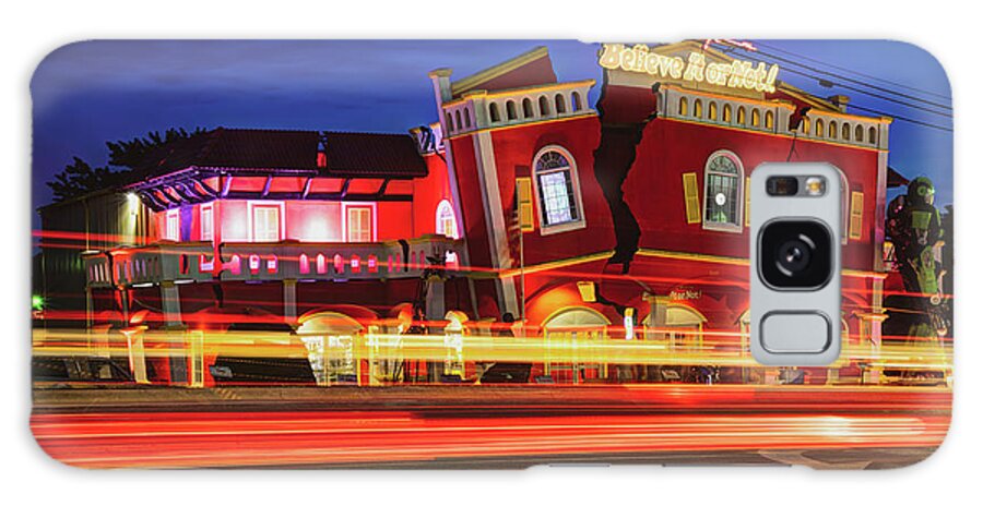 Branson Missouri Galaxy Case featuring the photograph Colorful Lights Along The Famous 76 Boulevard Branson Strip by Gregory Ballos