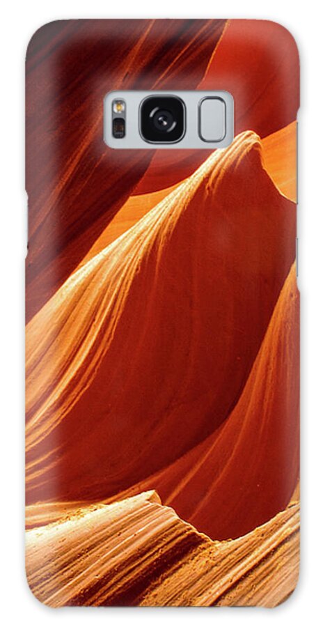 Antelope Canyon Galaxy Case featuring the photograph Like Water On Stone - Antelope Canyon, Arizona by Earth And Spirit