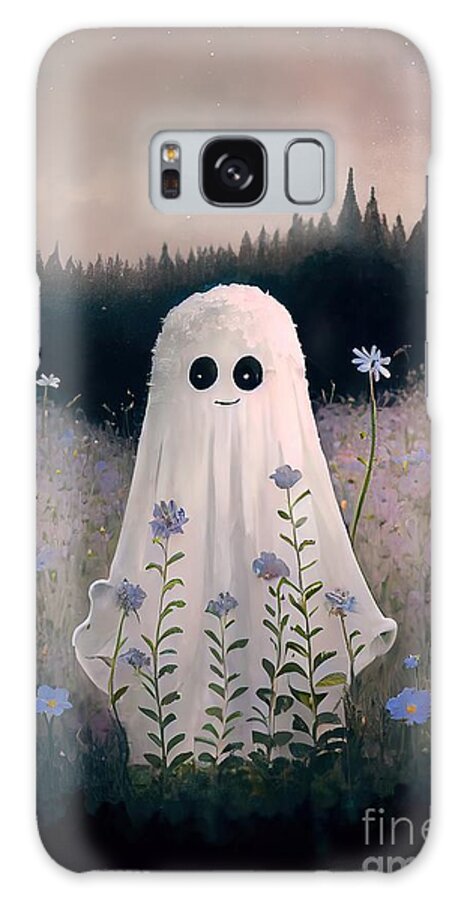 Ghost Galaxy Case featuring the painting Lilac Ghost by N Akkash
