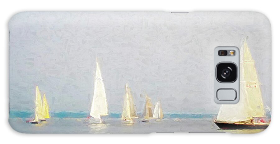 Sailboats Galaxy Case featuring the photograph Listening to the Winds by Xine Segalas