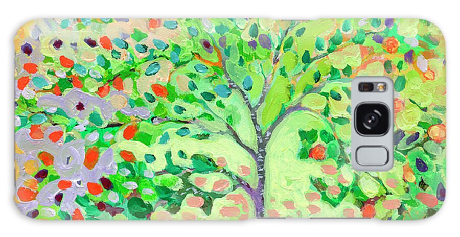 Apple Galaxy Case featuring the painting Little Apple Tree by Jennifer Lommers