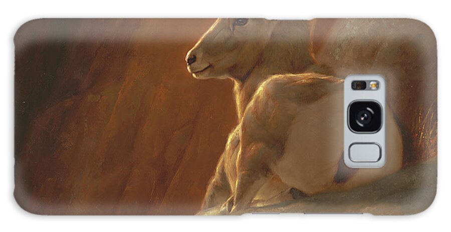 Bighorn Galaxy Case featuring the painting Little Bighorn by Greg Beecham