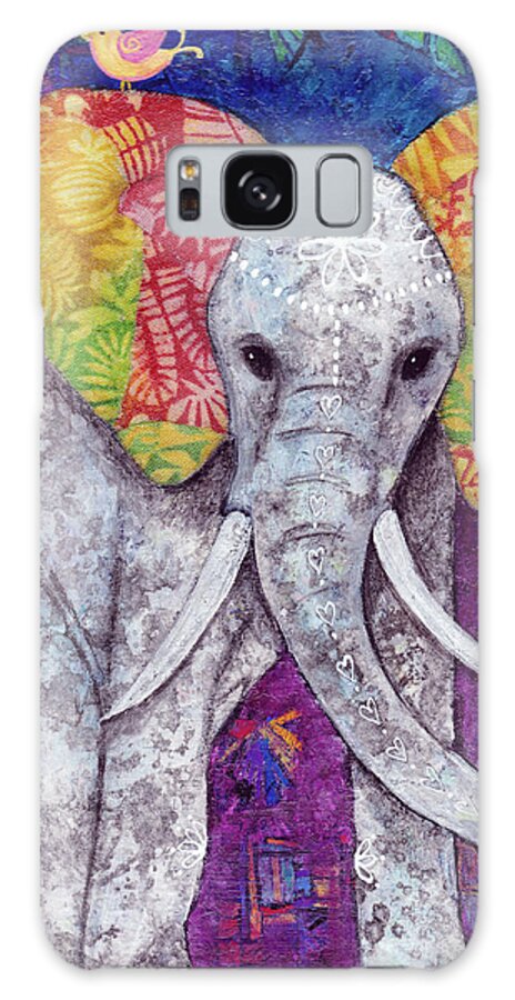 Elephants Galaxy Case featuring the painting Live Out Loud by Winona's Sunshyne