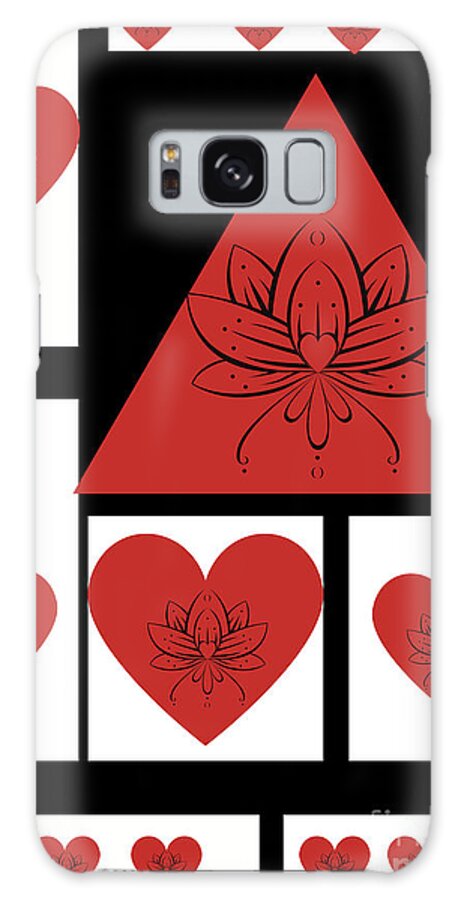 Fineartamerica Galaxy Case featuring the digital art LOA art Lotus I Heart by Yvonne Padmos