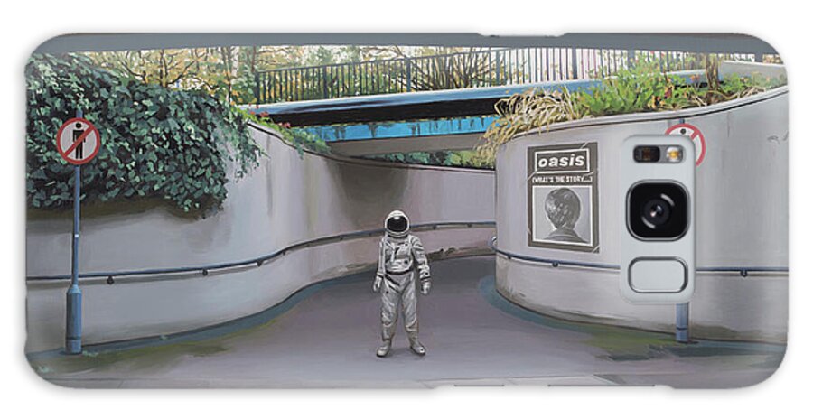 Astronaut Galaxy Case featuring the painting London Oasis by Scott Listfield