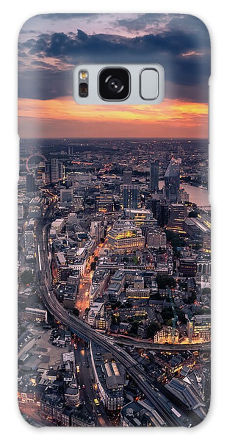 City Galaxy Case featuring the photograph London Sunset by PB Photography