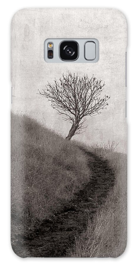 Lone Tree Galaxy Case featuring the photograph Lone tree where the path ends by Alessandra RC