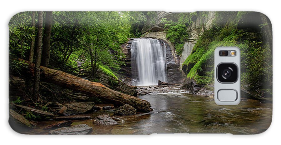 Blue Ridge Parkway Galaxy Case featuring the photograph Looking Glass Falls by Robert J Wagner