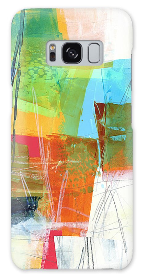 Abstract Art Galaxy Case featuring the painting Loose Ends by Jane Davies