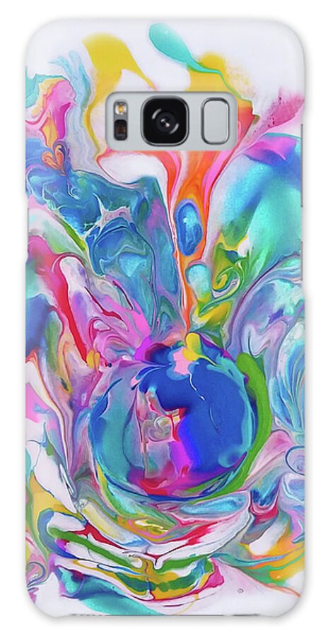 Colorful Galaxy Case featuring the painting Love Around The World by Deborah Erlandson