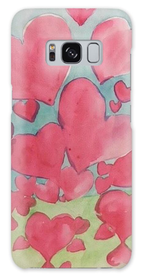 Ricardos Art 37 Galaxy Case featuring the painting Loving Hearts by Ricardo Penalver deceased