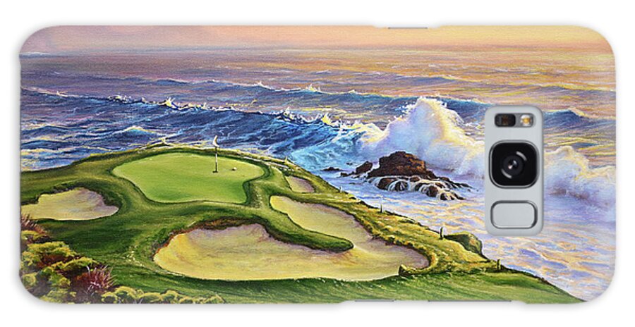 Golf Galaxy Case featuring the painting Lucky Number 7 by Joe Mandrick