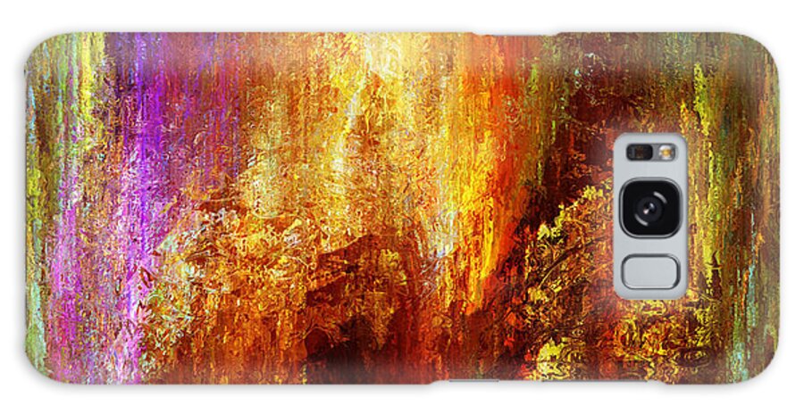 Abstract Art Galaxy Case featuring the painting Luminous - Abstract Art by Jaison Cianelli