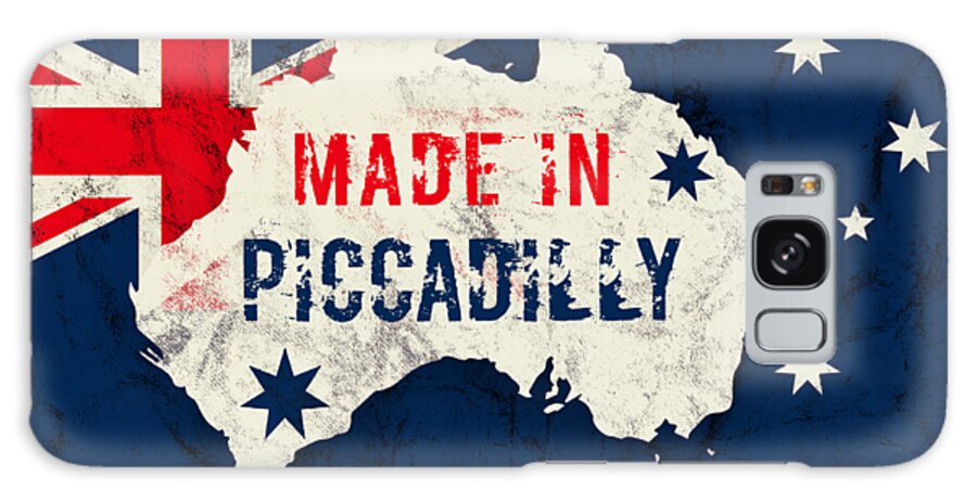 Piccadilly Galaxy Case featuring the digital art Made in Piccadilly, Australia by TintoDesigns