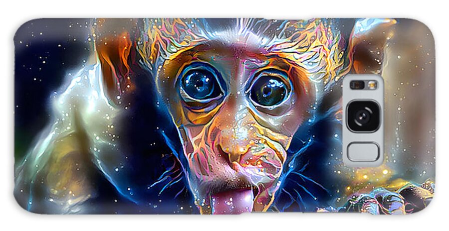 Monkey Galaxy Case featuring the digital art Magical Monkey by Debra Kewley