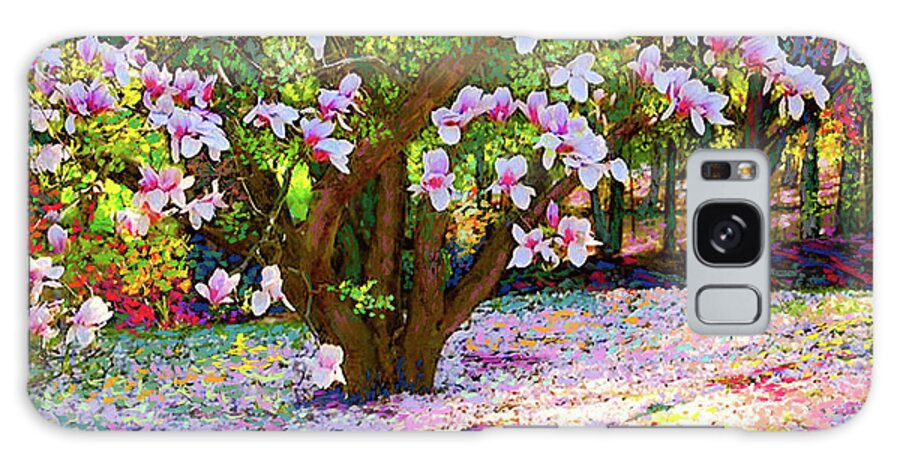 Landscape Galaxy Case featuring the painting Magnolia Melody by Jane Small