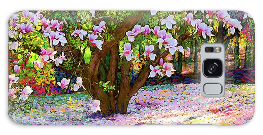 Landscape Galaxy Case featuring the painting Magnolia Melody by Jane Small