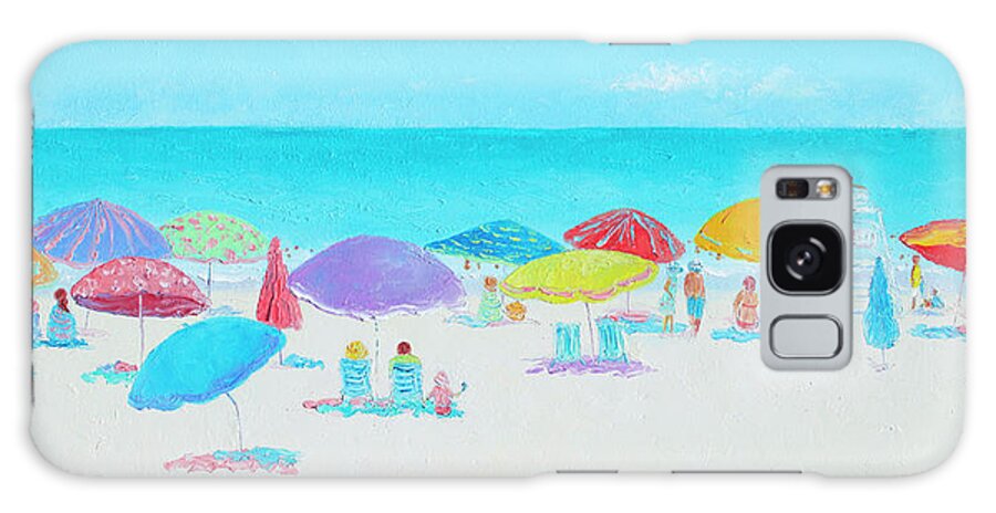 East Hampton Beach Ny Galaxy Case featuring the painting Main Beach, East Hampton seascape by Jan Matson