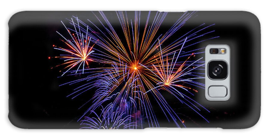 4th Of July Galaxy Case featuring the photograph Makes of Purple and Orange by David Levin