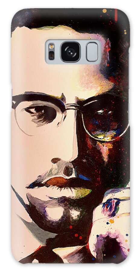 Abstract Galaxy Case featuring the painting Malcolm X by Themayart