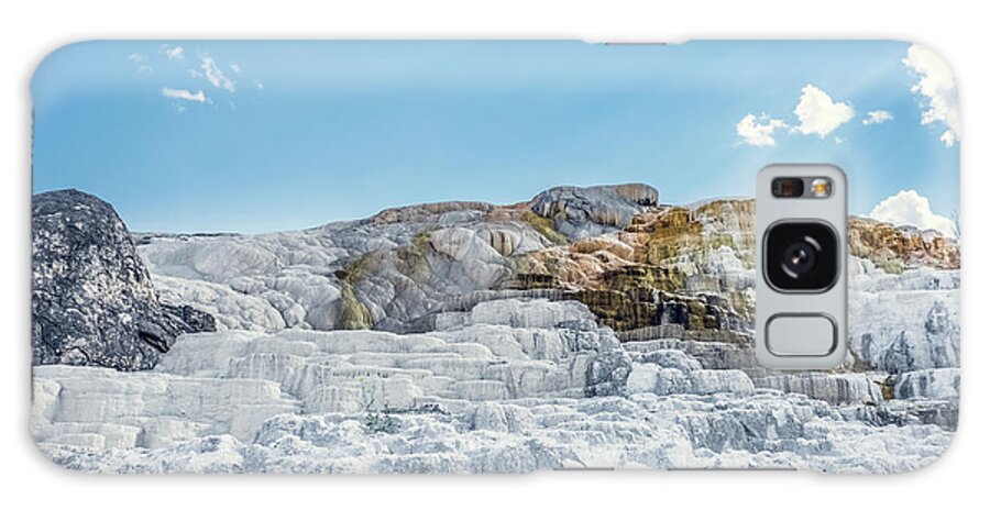 Yellowstone Galaxy Case featuring the photograph Mammoth hot spring #2 by Alberto Zanoni