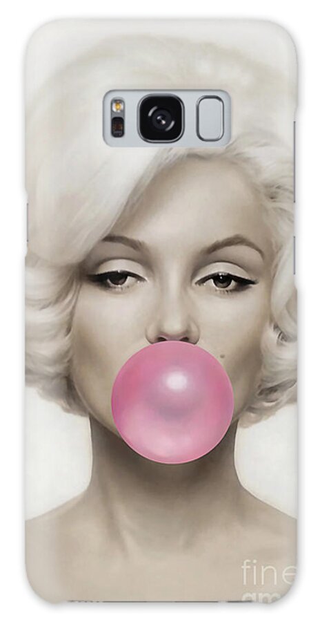 #faatoppicks Galaxy Case featuring the mixed media Marilyn Monroe by Marvin Blaine