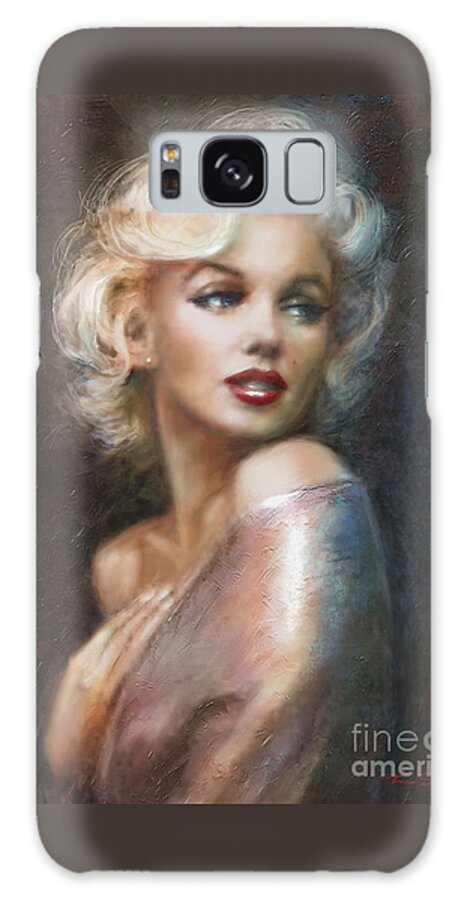 Theo Danella Galaxy Case featuring the painting Marilyn WW soft by Theo Danella