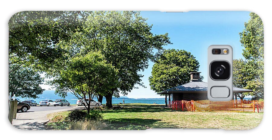 Marine Park With Construction Fence Galaxy Case featuring the photograph Marine Park with Construction Fence by Tom Cochran