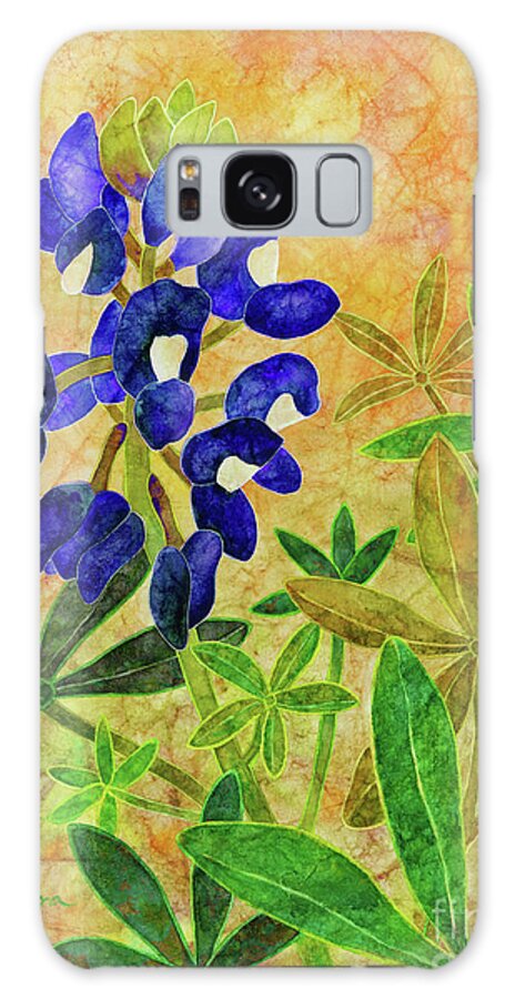 Bluebonnet Galaxy Case featuring the painting Bluebonnet Quilt by Hailey E Herrera