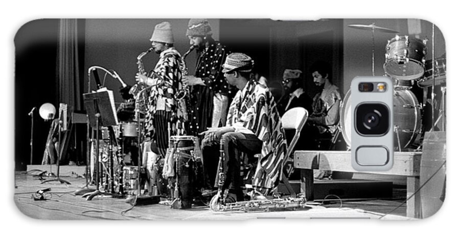 Sun Ra Arkestra At Freeborn Hall Galaxy S8 Case featuring the photograph Marshall Allen and Danny Davis by Lee Santa