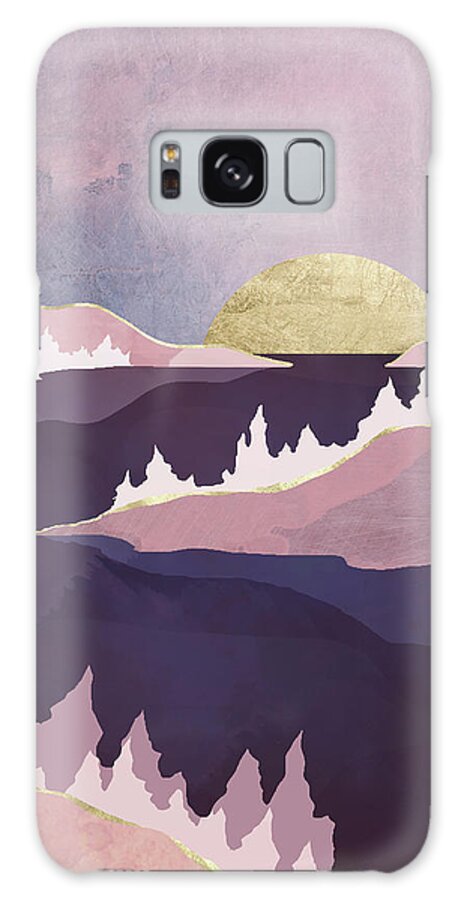 Mauve Galaxy Case featuring the digital art Mauve Lake by Spacefrog Designs