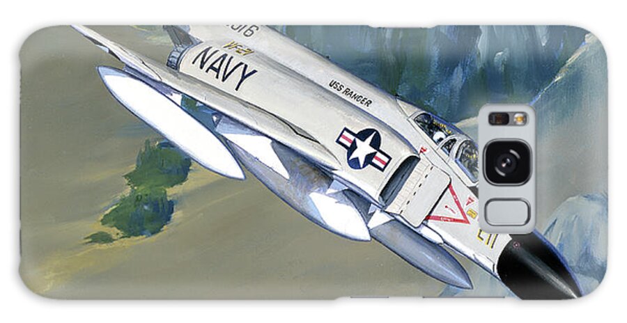 Aviation Galaxy Case featuring the painting McDonnell Douglas F-4 Phantom II by Jack Fellows